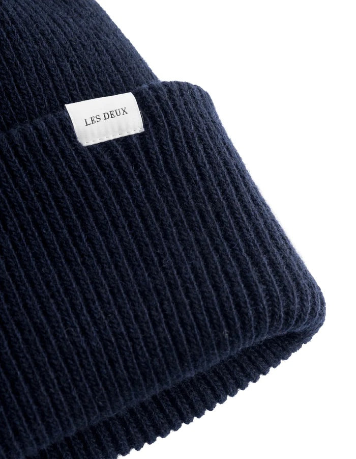 Wayne Wool Beanie  Dark Navy