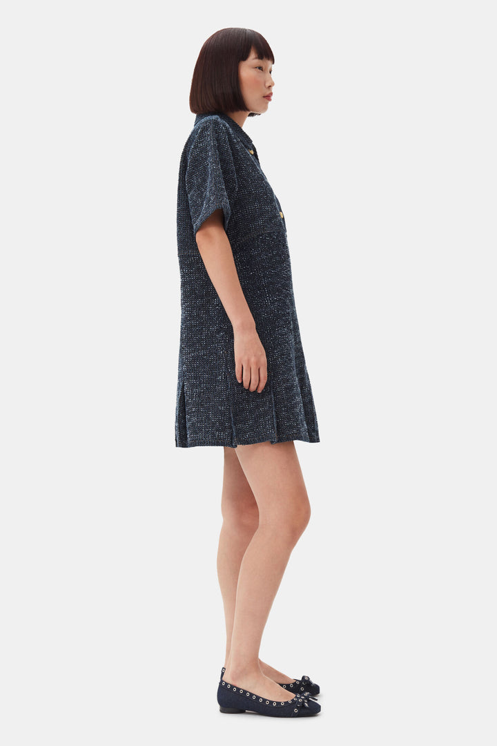 Fluffy denim mini dress  Rinse