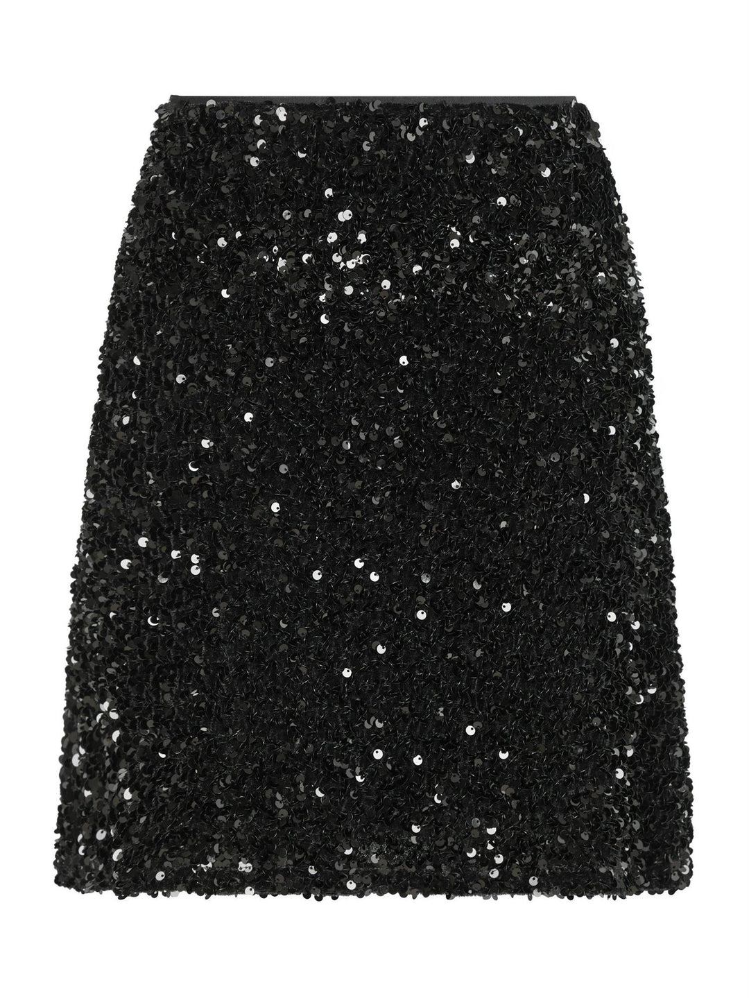 Miva Velvet Sequins Skirt  Black