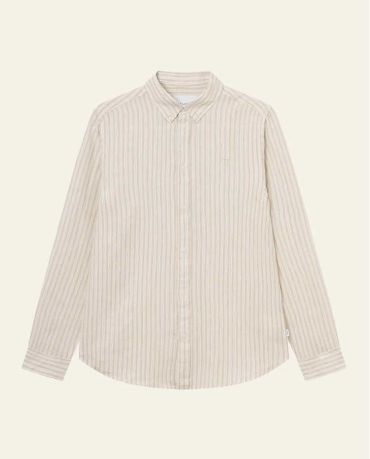 Kristian Linen B.D. Shirt  Light Desert Sand/Light Ivory