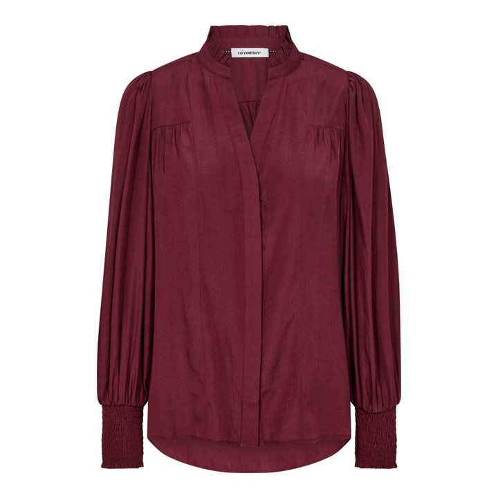 AilaCC Petra V-shirt  Burgundy