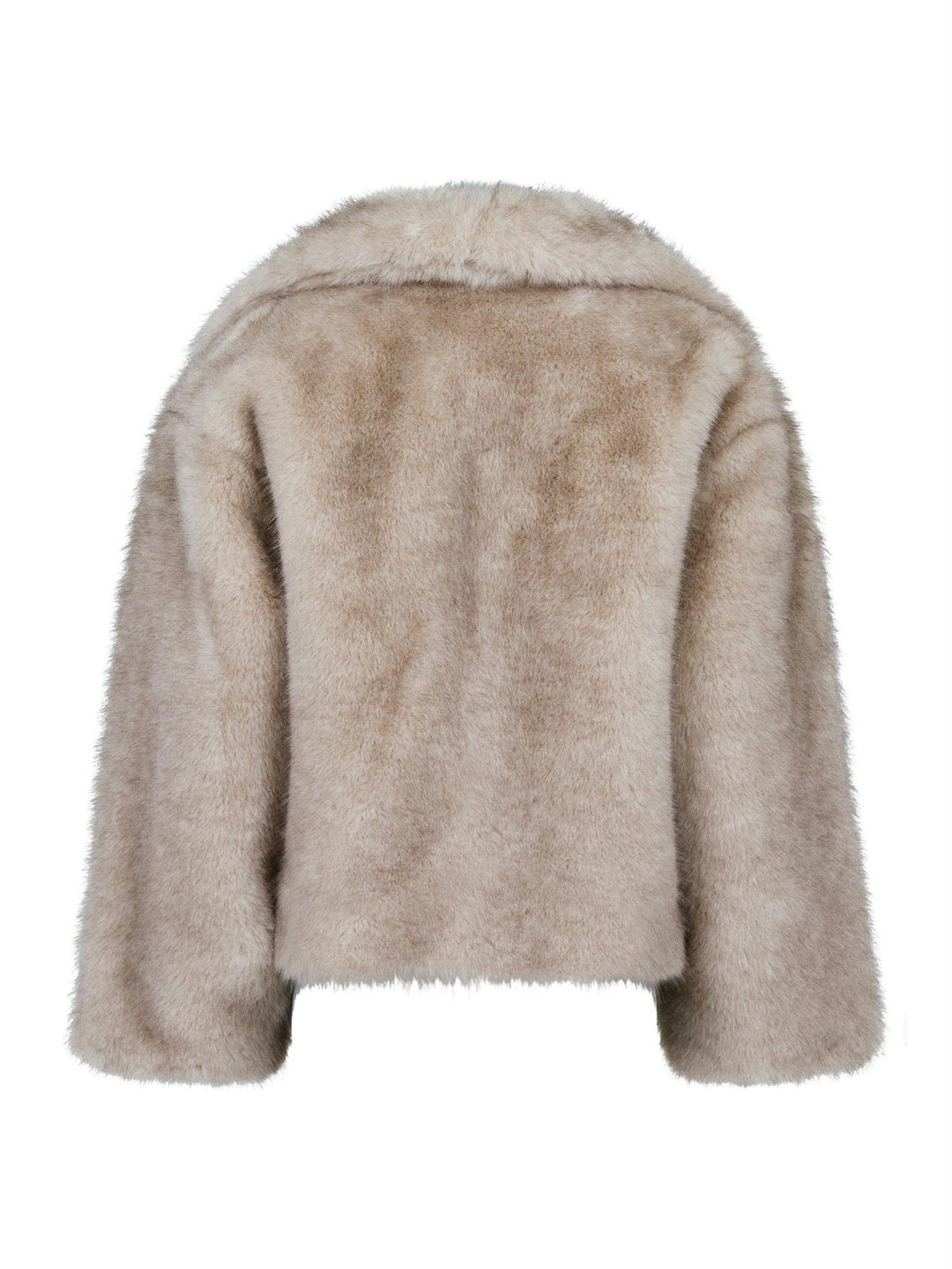 Stephanie Faux Fur Jacket  Beige