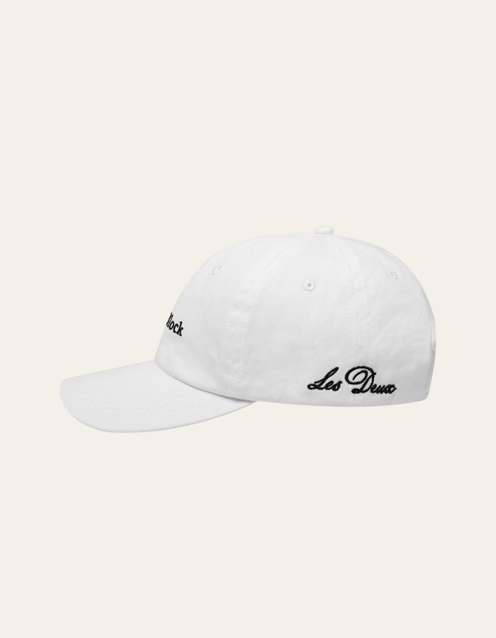 Newspaper Dad Cap  Light Ivory/Black