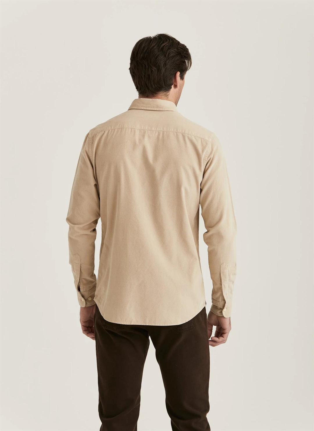 Douglas Cord Shirt-Slim Fit  Khaki