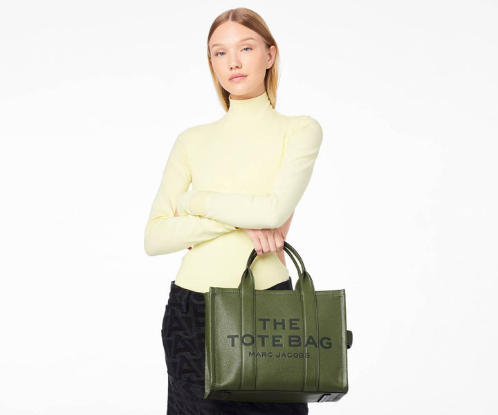 THE MEDIUM TOTE LEATHER  Bronze Green