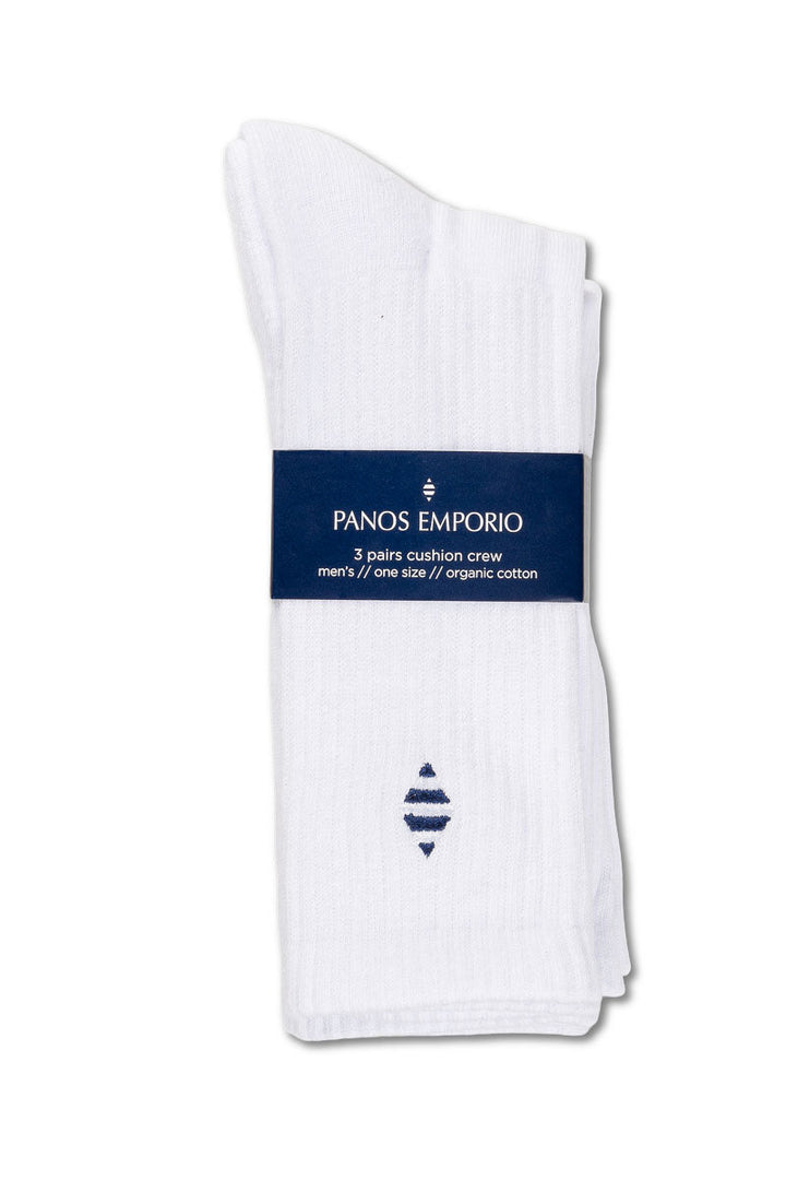 3PK PANOS ORGANIC COTTON TENNIS  White