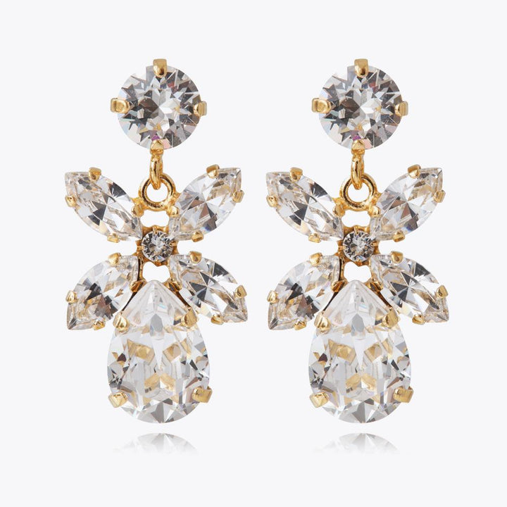 MINI DIONE EARRINGS GOLD  Crystal