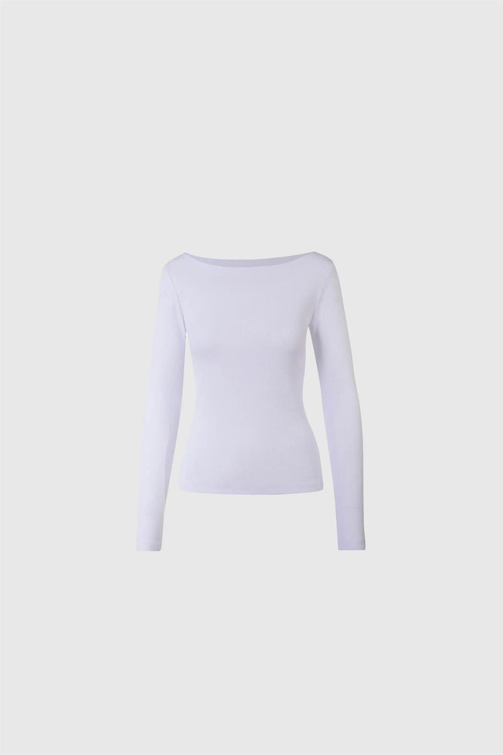 PETRONELLA RIB BOATNECK  White