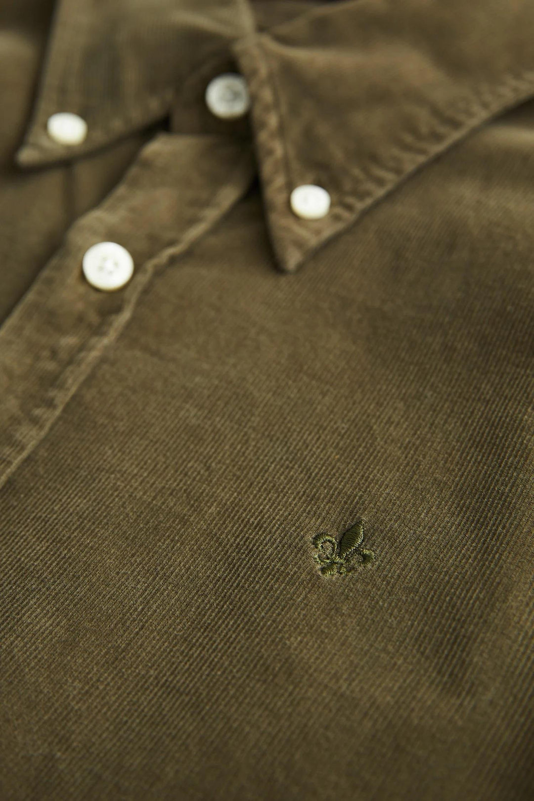 Douglas Cord Shirt-Slim Fit  Olive