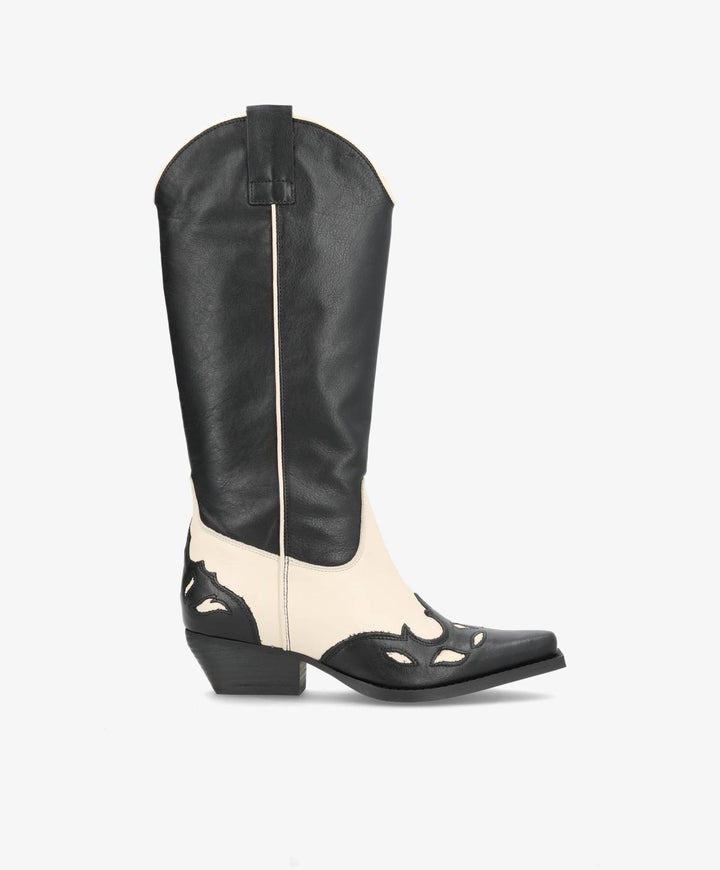 FANNY BOOTS  Black/Cream