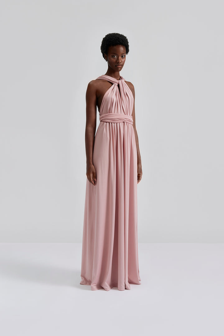 LOLA WRAP DRESS  Blush