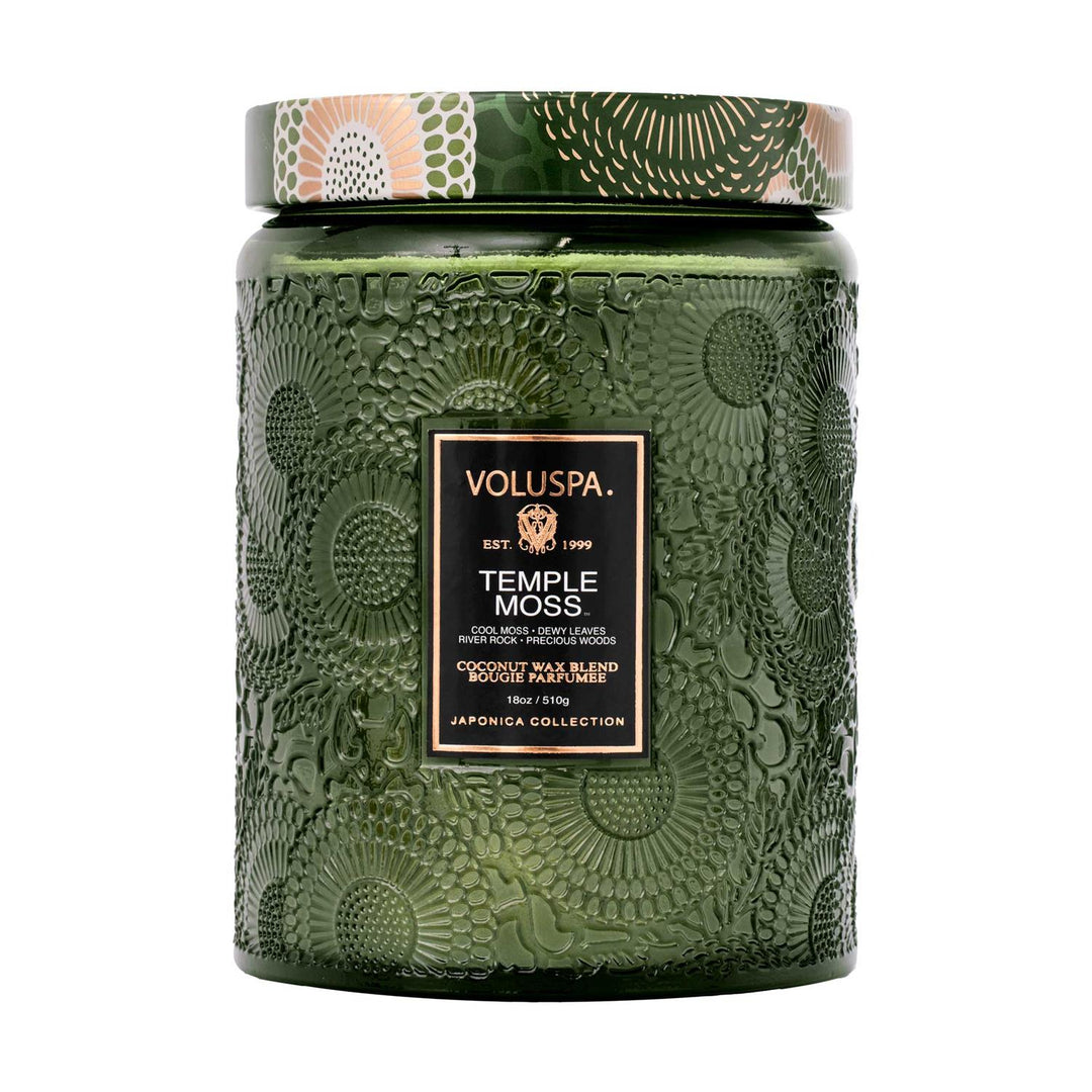 LARGE JAR CANDLE 100 TIM  Temple Moss