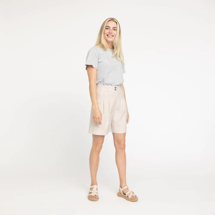 Karen Shorts  Sand Linen