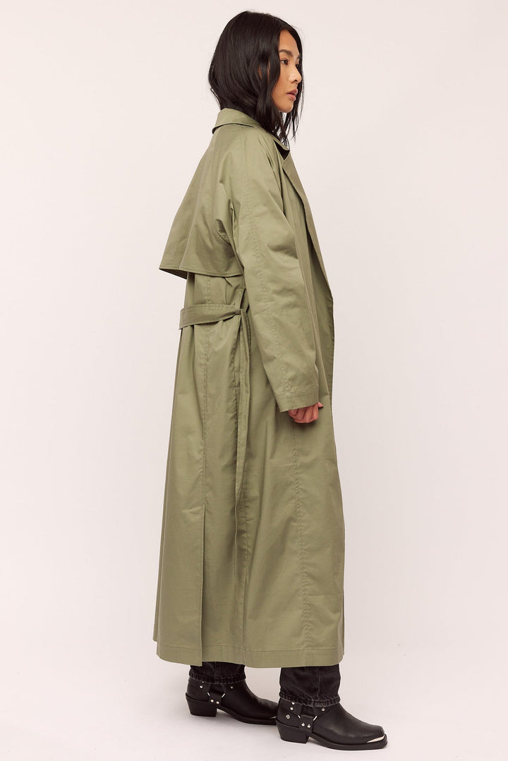 Skygge Trenchcoat  Olive Night