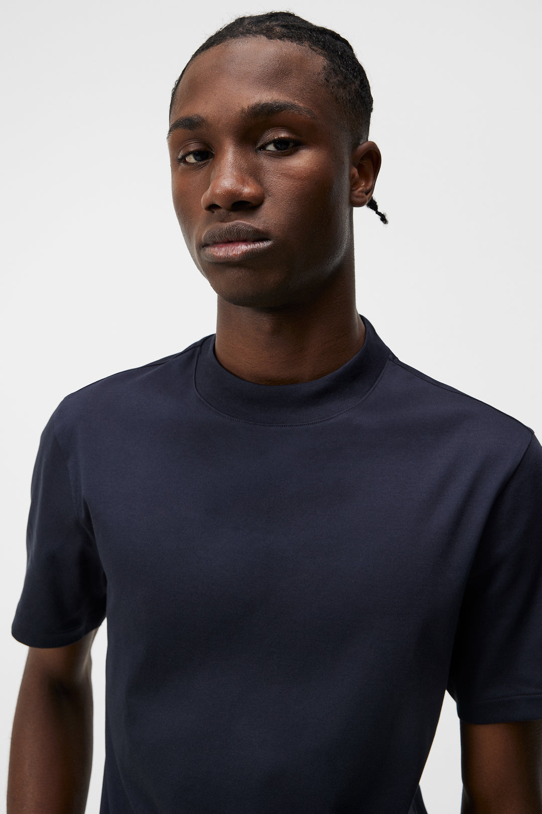 Ace Mock Neck T-shirt  Jl Navy