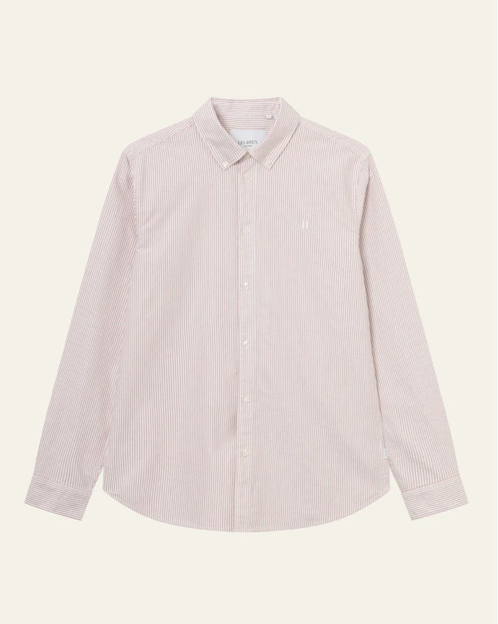 Kristian Oxford Shirt  Terracotta/White