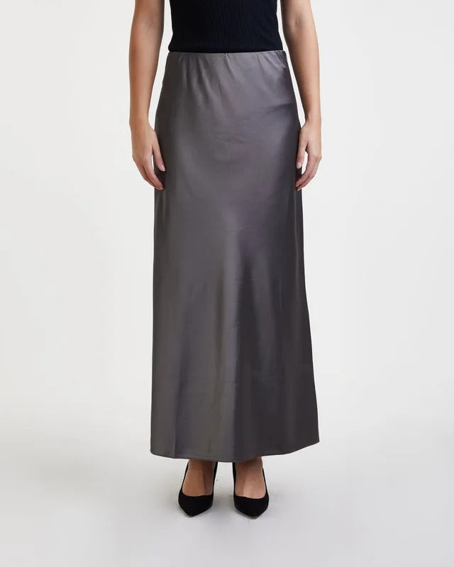 MAGDA SKIRT  Dark Silver