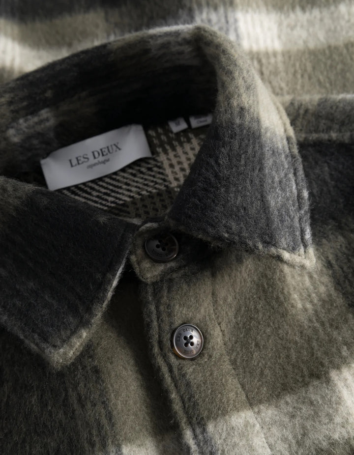 Jayce Overshirt  Olive Night/Black