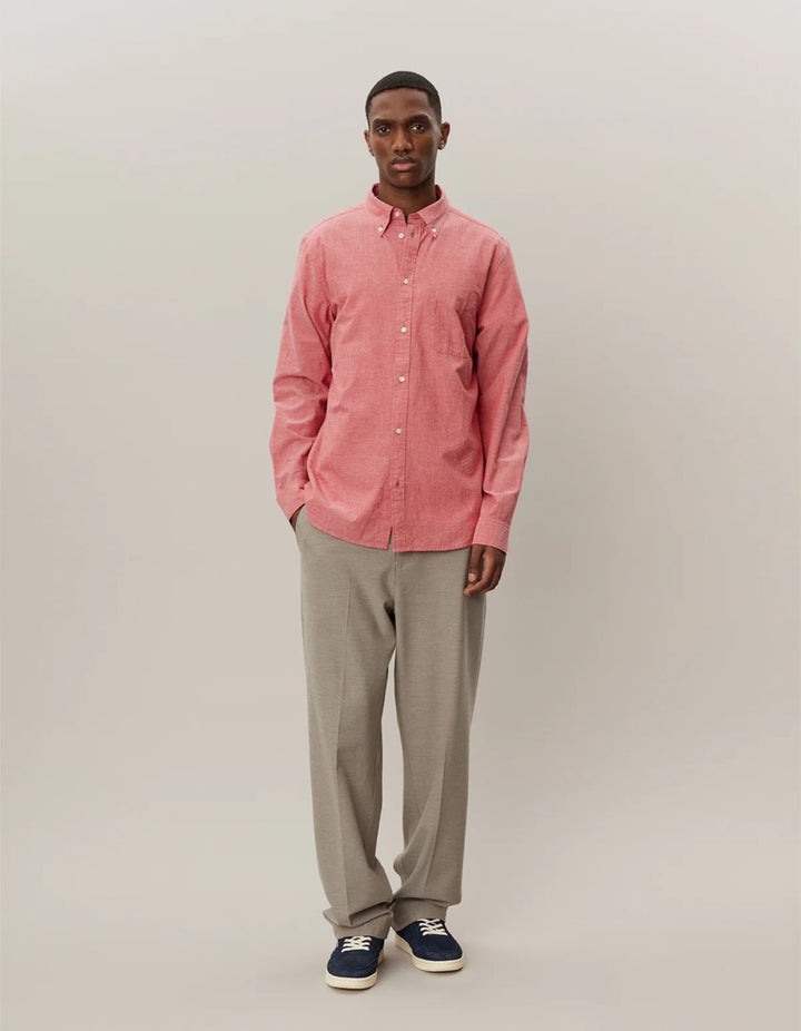 Kent Chambray Shirt  Burnt Red