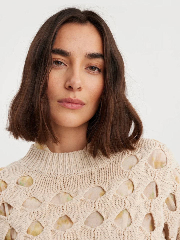 Friis Knit Sweater  Sand