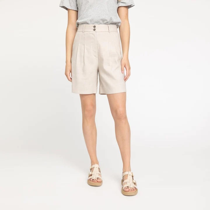 Karen Shorts  Sand Linen