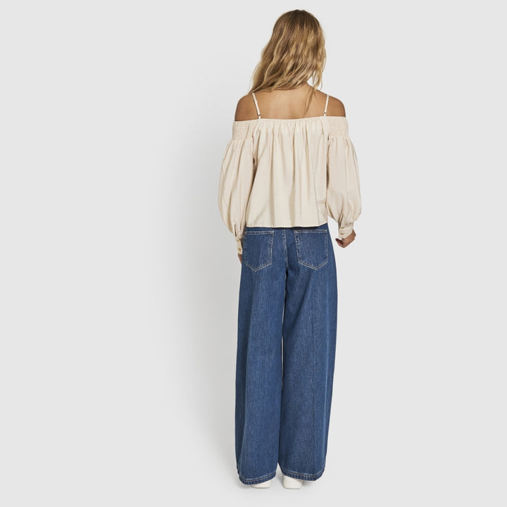 ALYSSA OFF SHOULDER TOP  Off-White