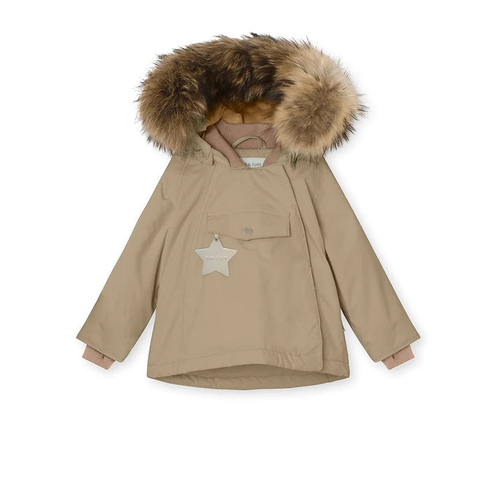 WANG FLEECE LINED WINTER JACKET FUR  Savannah Tan