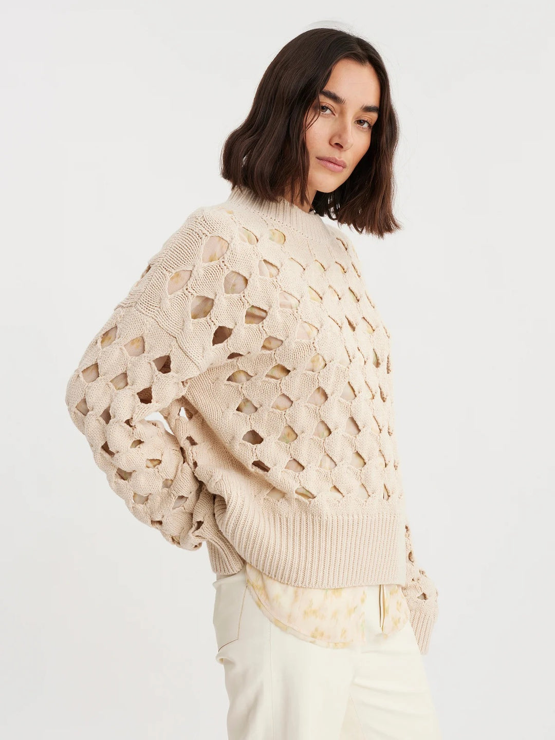 Friis Knit Sweater  Sand