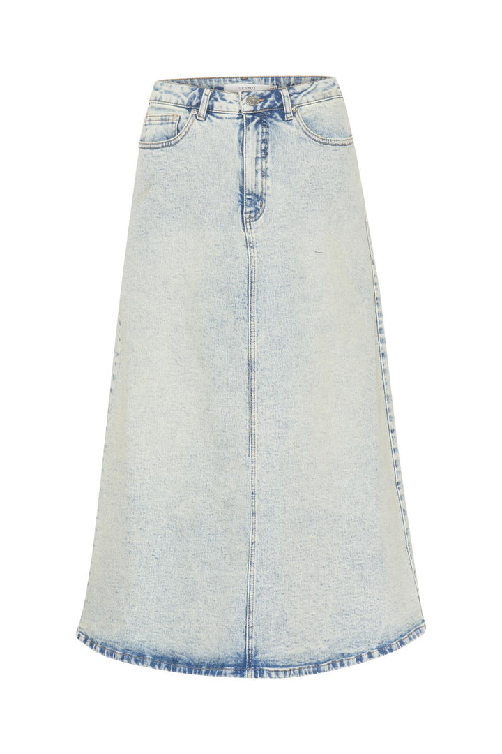 MANULA MIDI SKIRT  Light Blue