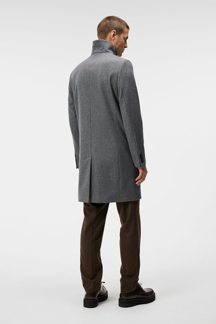 HOLGER MELTON COAT  Mid Grey