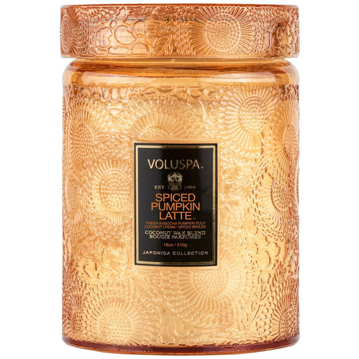 LARGE JAR CANDLE  Spiced Pumpkin Latte