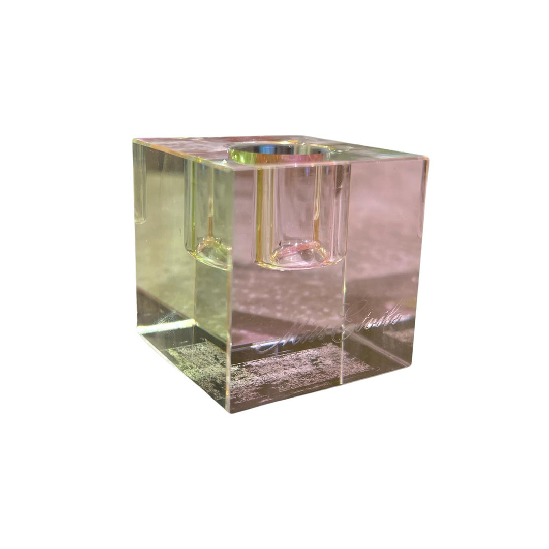 ME CUBE CANDLEHOLDER  Pink/Green