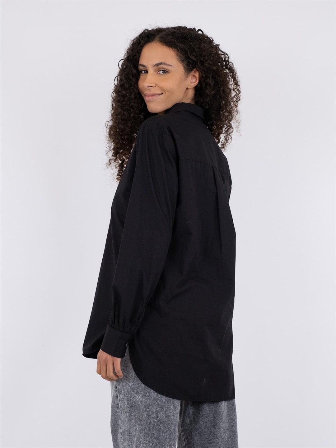 MARGIT C POPLIN SHIRT  Black