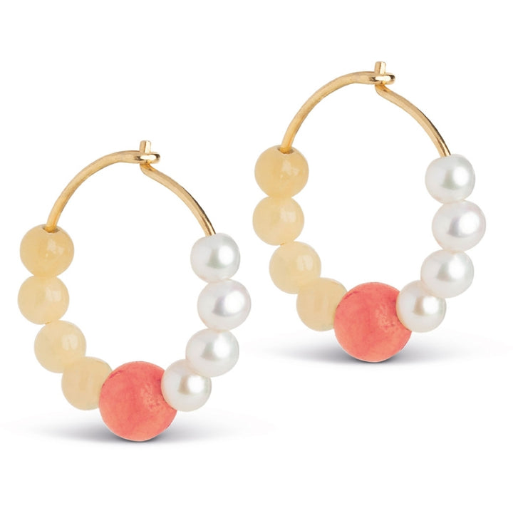 HOOPS, KALEA  Pearls, Orange, Light Yellow