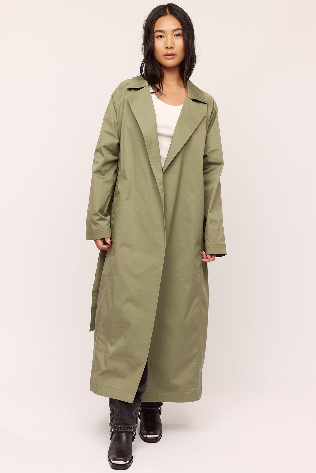 Skygge Trenchcoat  Olive Night