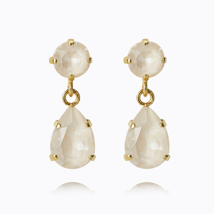 MINI DROP EARRINGS GOLD  Linen Ignite