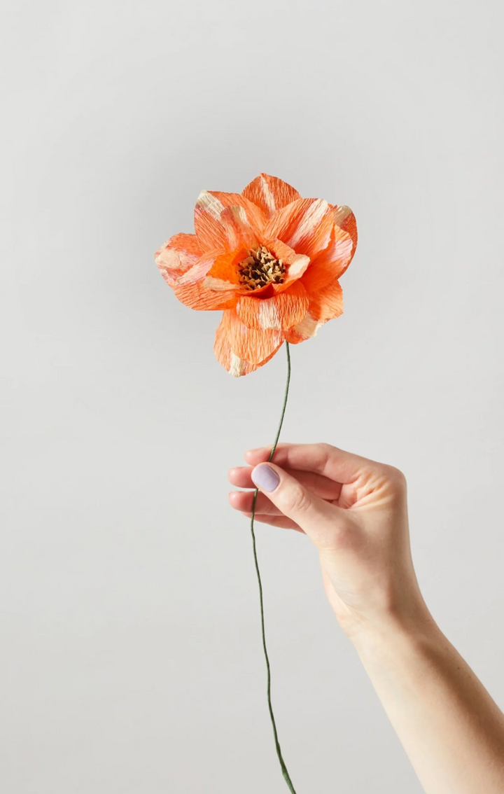 PAPER FLOWER DAHLIA  Red