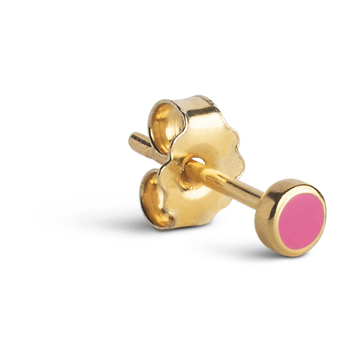 STUD, ENAMEL DOT  Pink