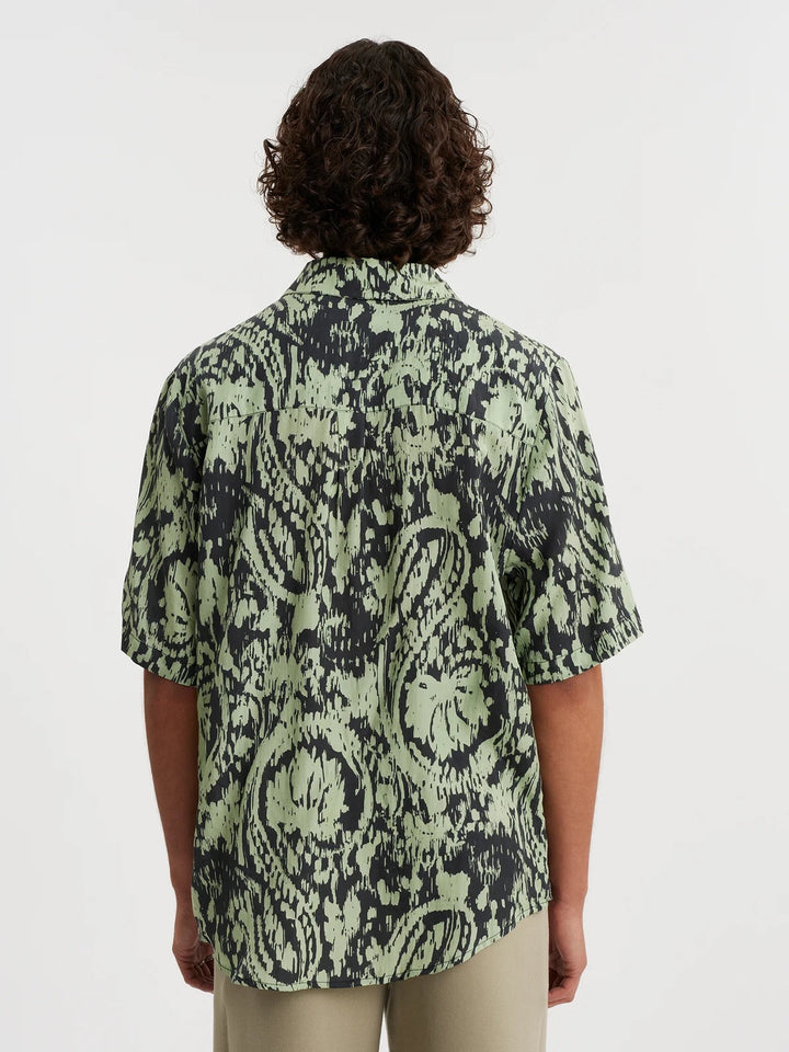 Wiki Print Shirt  Green Mix