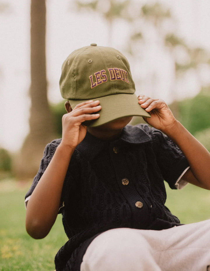 BLAKE DAD CAP KIDS  Forrest Green/Dusty Plum