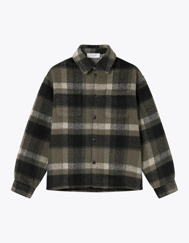 Jayce Overshirt  Olive Night/Black