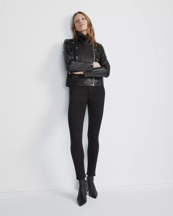 CATE MID-RISE ANKLE SKINNY  Black