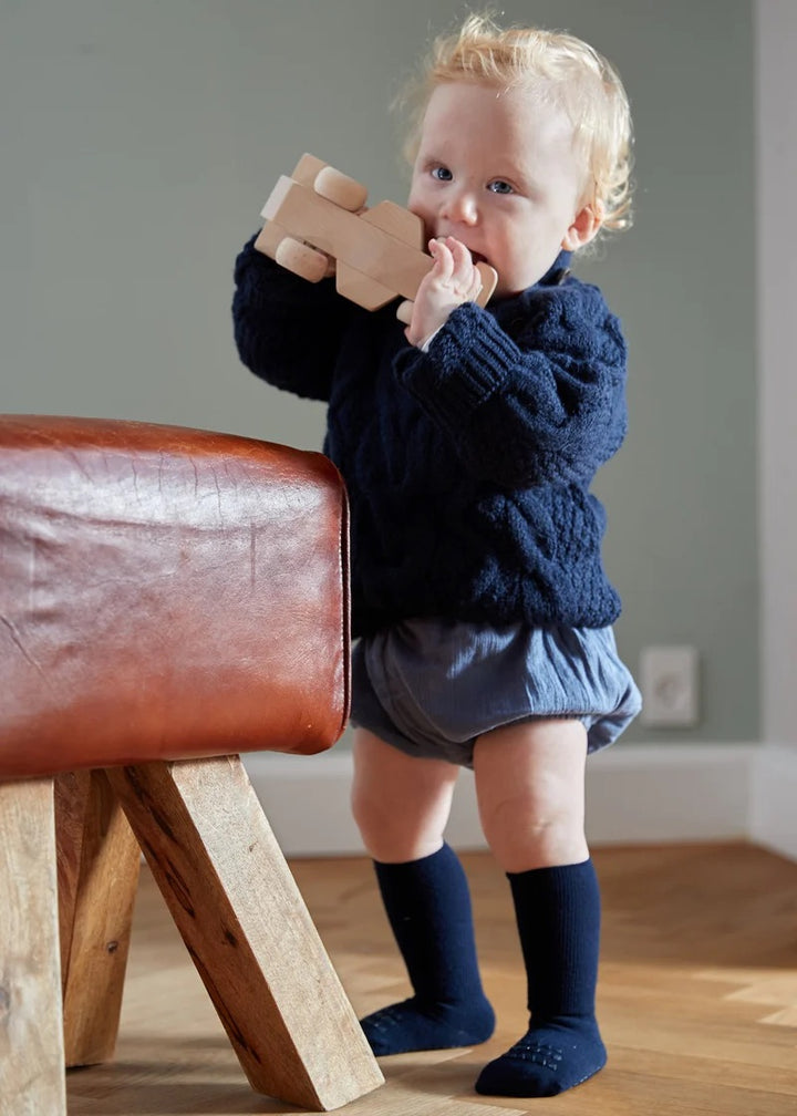 NON-SLIP SOCKS - BAMBOO  Dark Blue