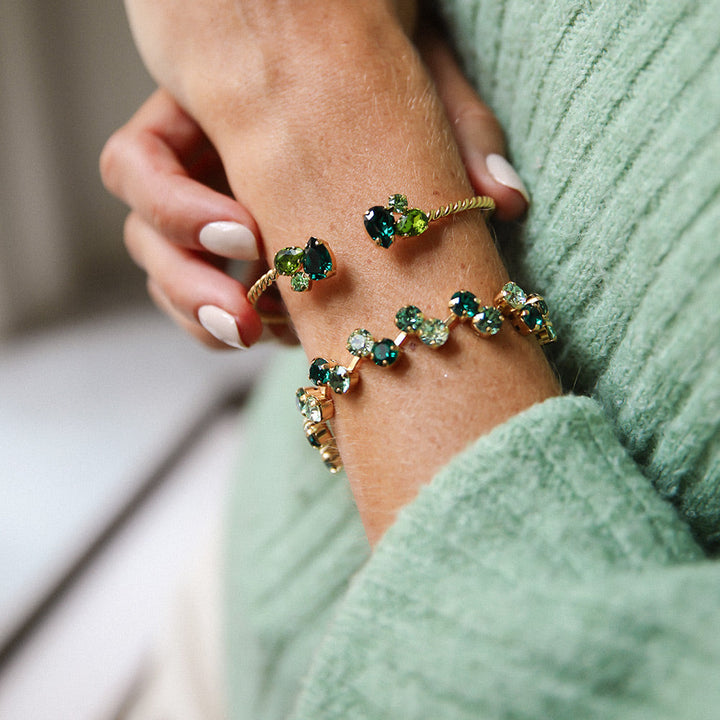 ALISIA BRACELET GOLD  Green Combo