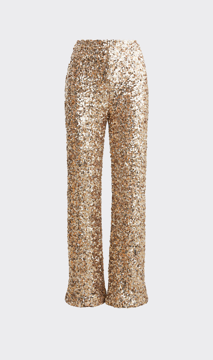 DALI SEQUIN TROUSER  Champagne