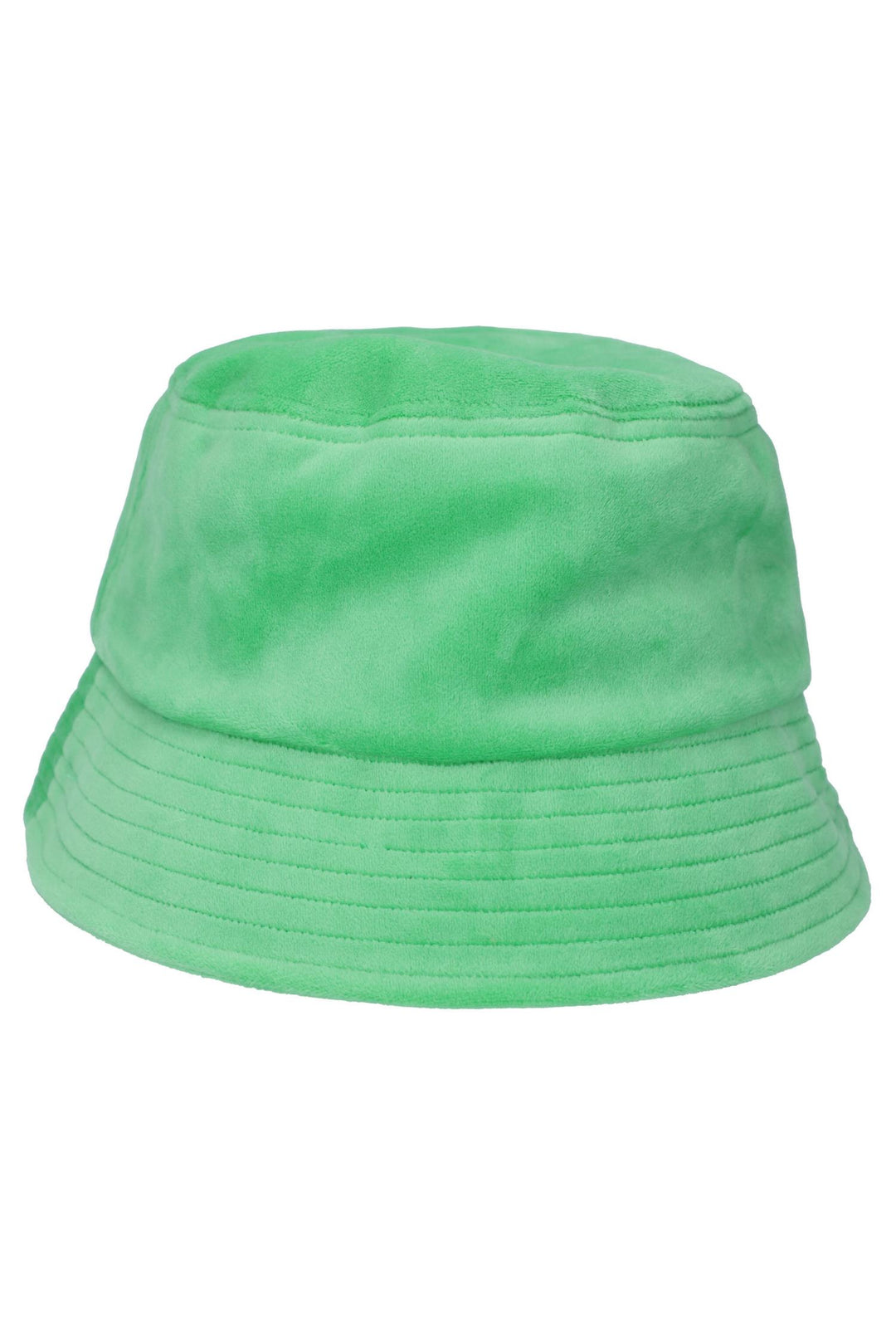 ELLIE VELOUR BUCKET HAT  Gumdrop Green