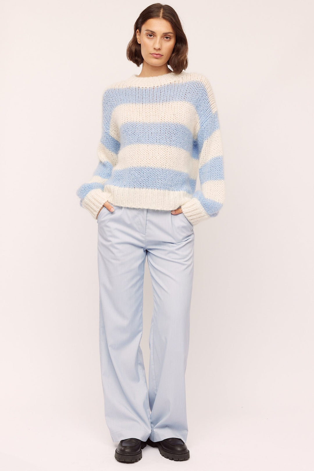 FLORIE RN SWEATHER  Blue Stripe