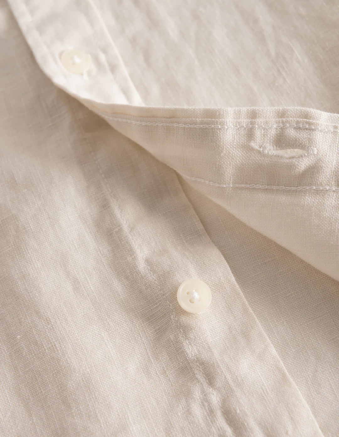 Kristian Linen B.D. Shirt  Ivory