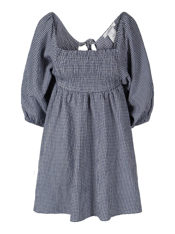 INDIANA SMOCK DRESS  Navy Blue